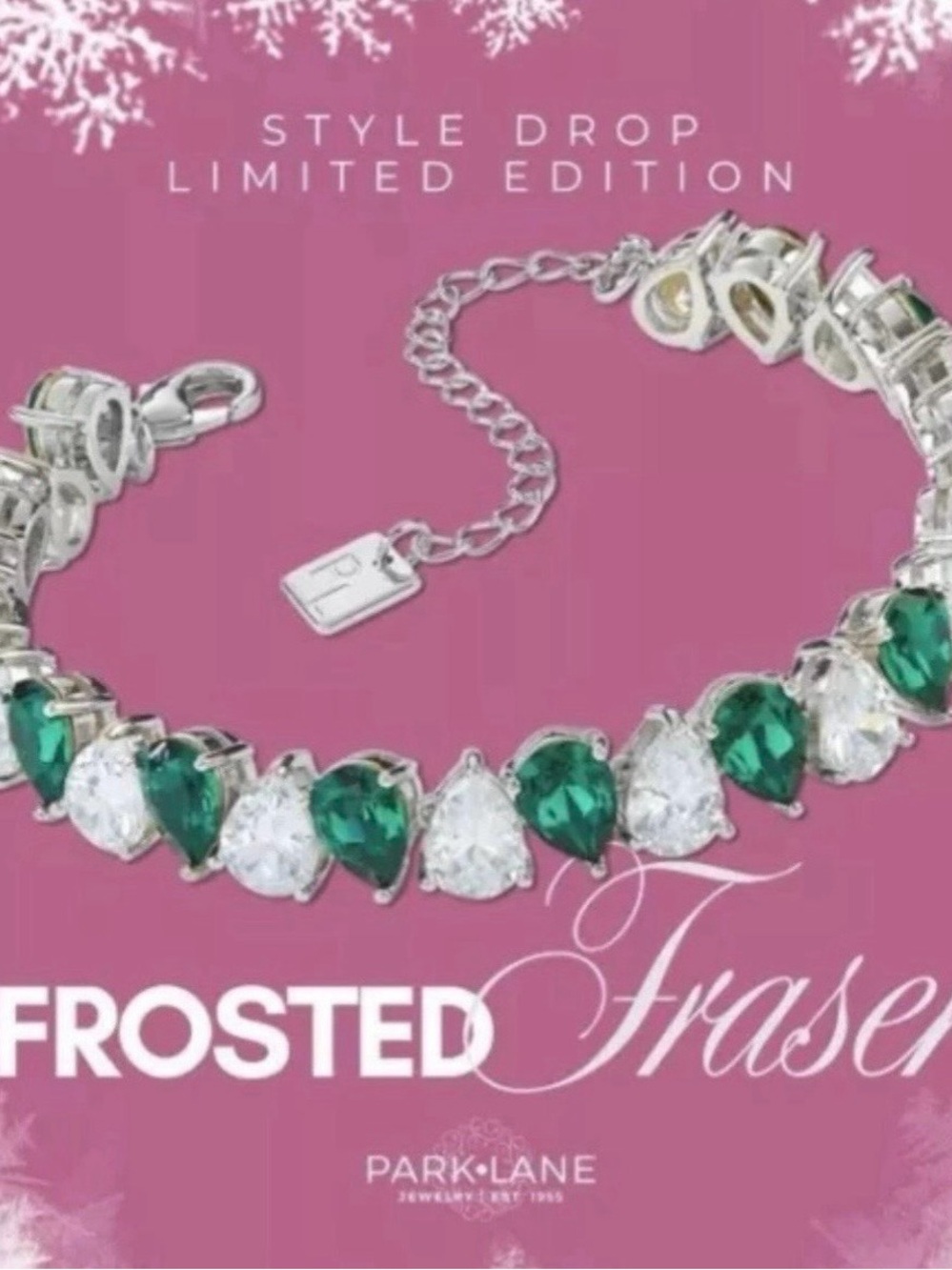 Park Lane “Frosted Frazier” Tennis Bracelet! NWOT! Has Been Altered!! - Picture 2 of 12